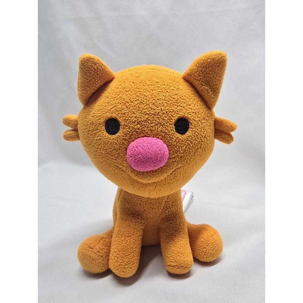 Sago Mini Jinja Cat Plush Toy 7" Orange Sitting Kitty Stuffed Animal 2015